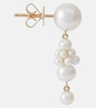 Sophie Bille Brahe - Petite Tulip 14kt yellow gold earrings with pearls