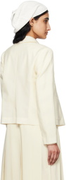 Comme des Garçons Girl Off-White Peter Pan Collar Jacket