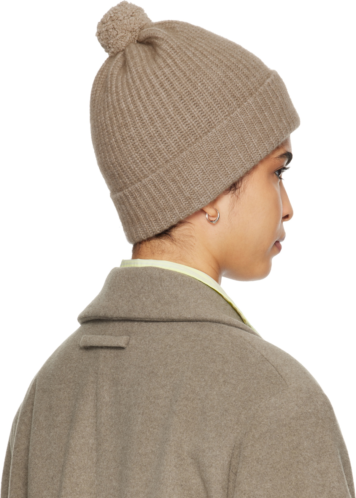 Tekla SSENSE Exclusive Brown AURALEE Edition Night Knit Beanie