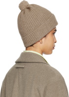 Tekla SSENSE Exclusive Brown AURALEE Edition Night Knit Beanie