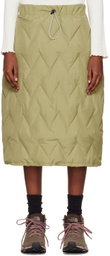 OTTI Khaki Drawstring Midi Skirt