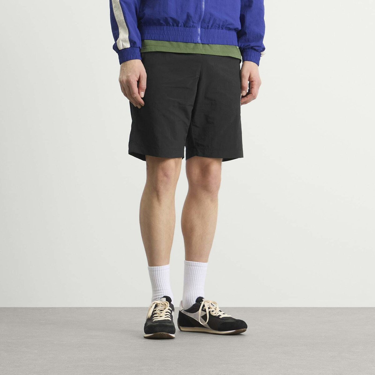 Diadora Men's Run Valley Shorts in Black