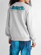 Off-White - Slim-Fit Printed Cotton-Jersey Sweatshirt - Gray