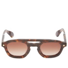 Lunetterie Générale Piece de Resistance Sunglasses in Tortoise/24K Gold 