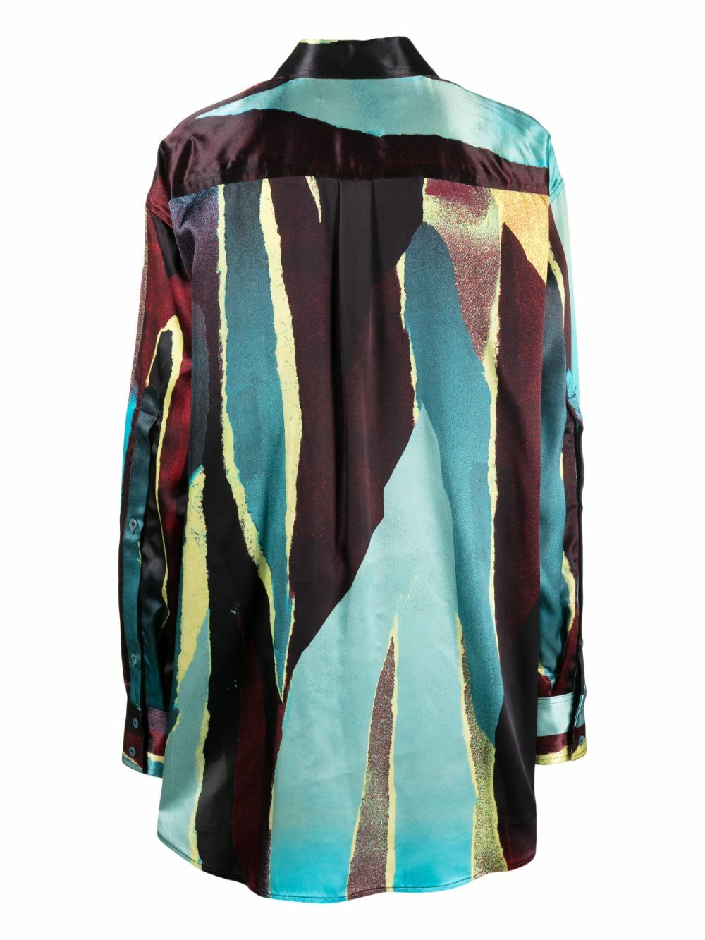 Christopher John Rogers Multicolour Wheatpaste Satin Shirt