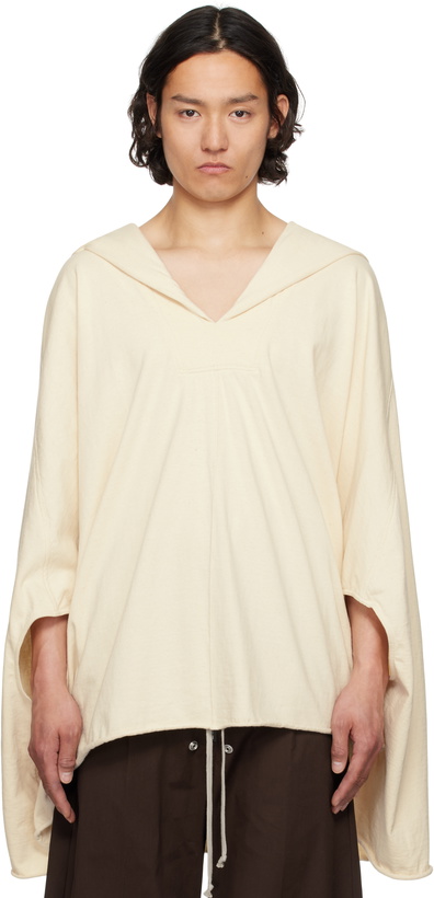 Photo: Rick Owens Off-White Hollywood Hooded Kaftan Hoodie