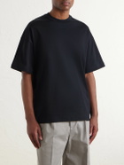 Jil Sander - Logo-Print Cotton-Jersey T-Shirt - Black