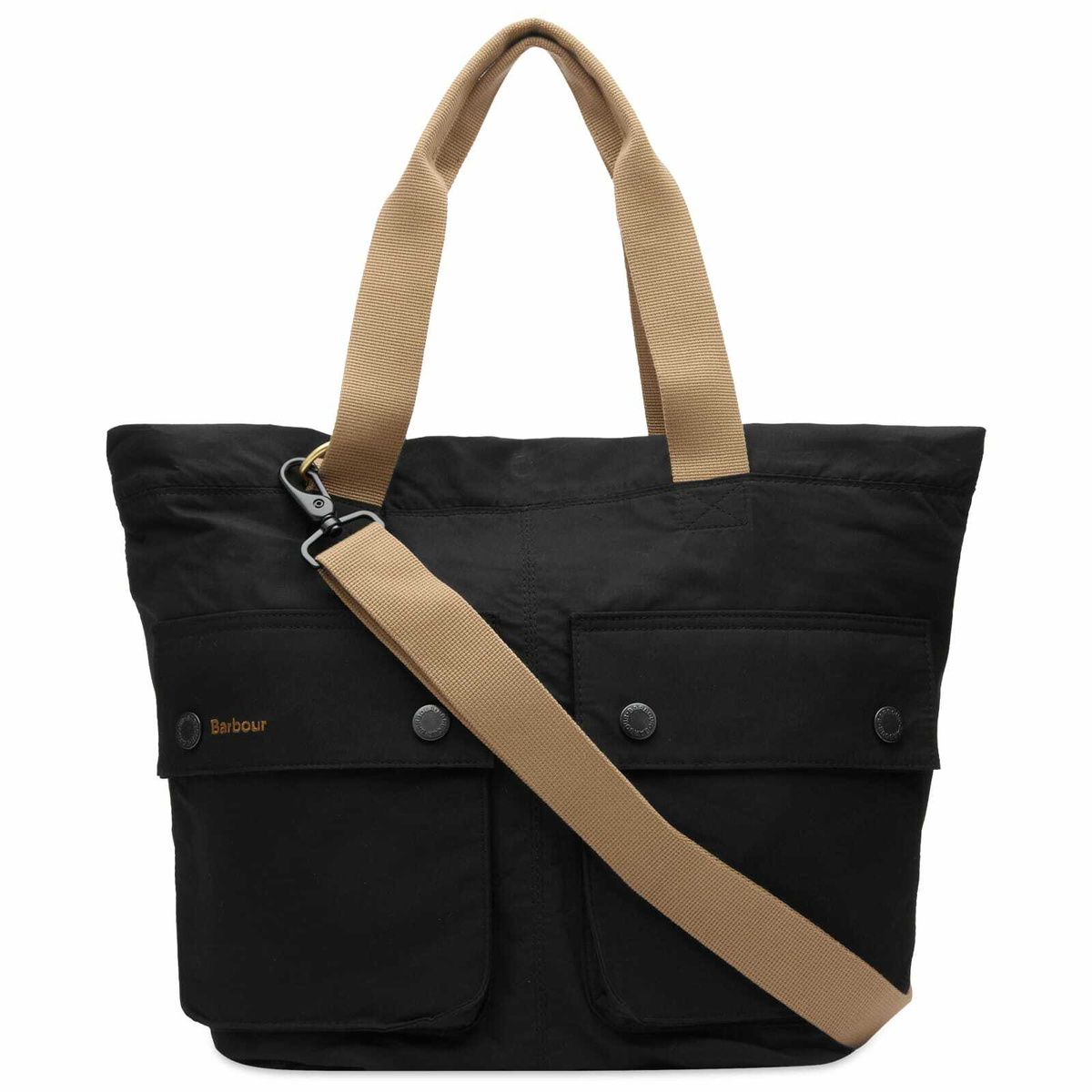 Barbour Men's Heritage + Transport Carry All Tote Bag in Black