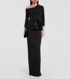 Safiyaa Sidha crêpe maxi skirt