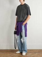 MANAAKI - Rangi Straight-Leg Distressed Jeans - Blue