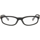 Miu Miu Eyewear Black Slim Cateye Glasses