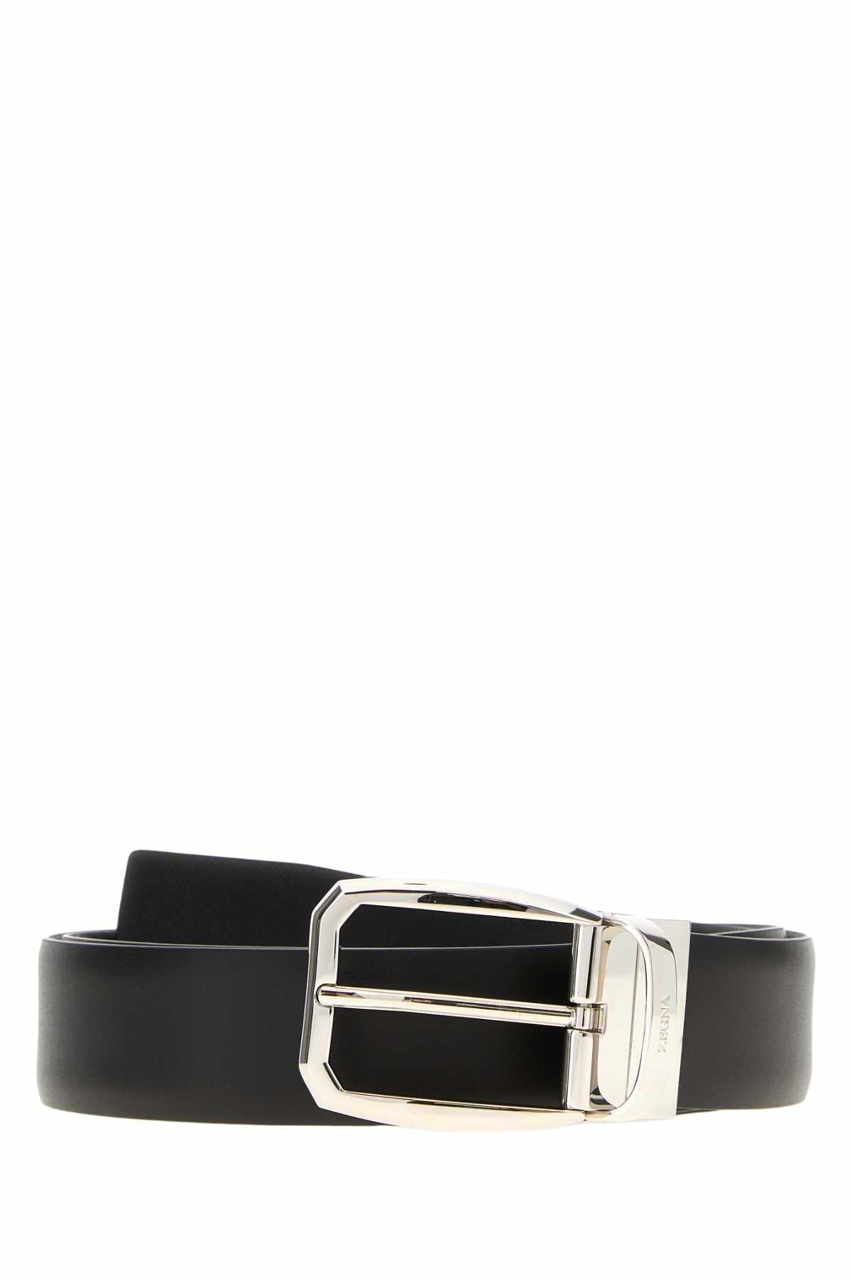 0401~ZZEGNA 35mm leather reversible belt