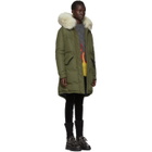 Mr and Mrs Italy Green and Beige Down Soft Touch Jacket