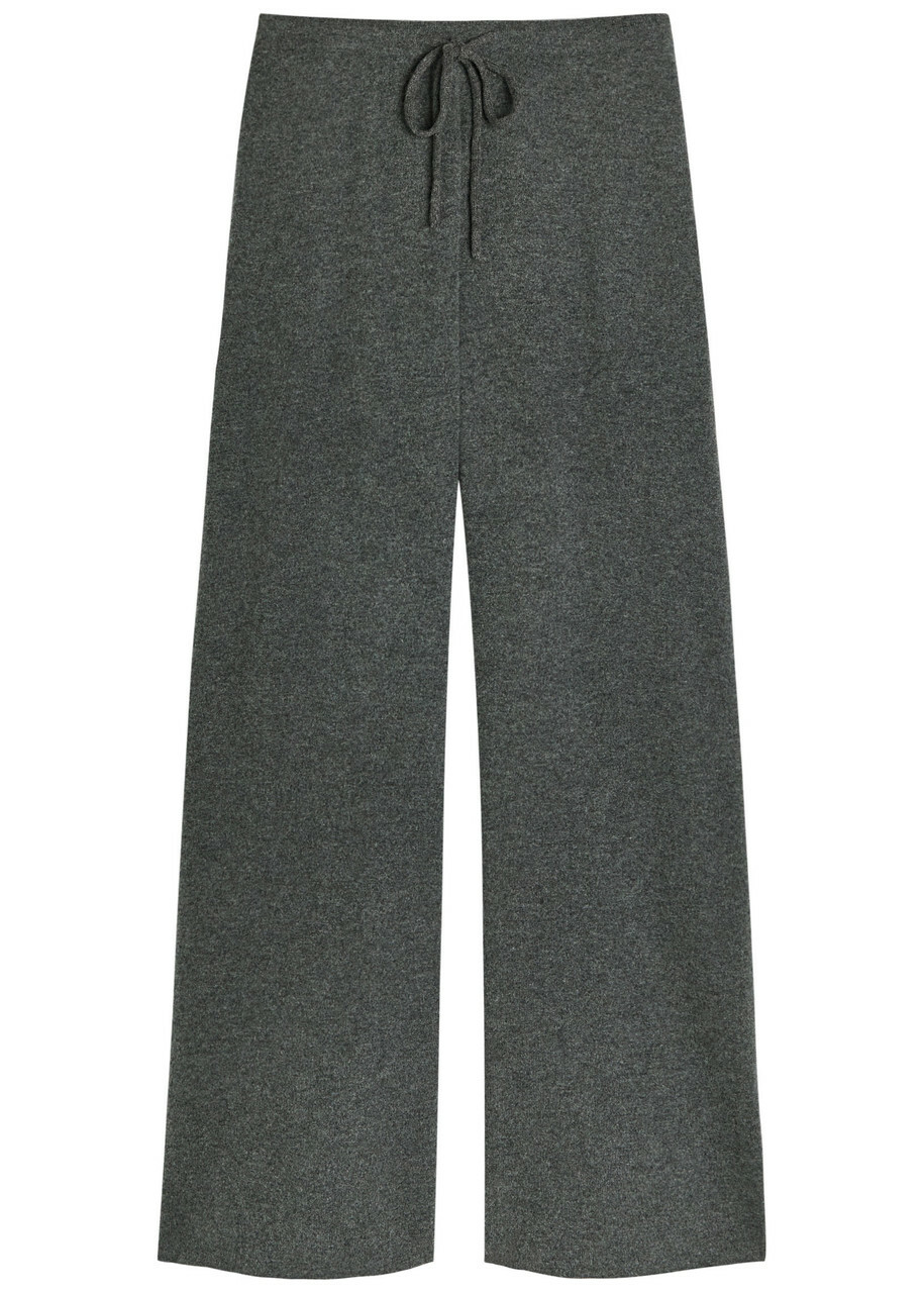 Extreme Cashmere N°462 Slouch Cashmere-blend Trousers - Dark Grey - One Size