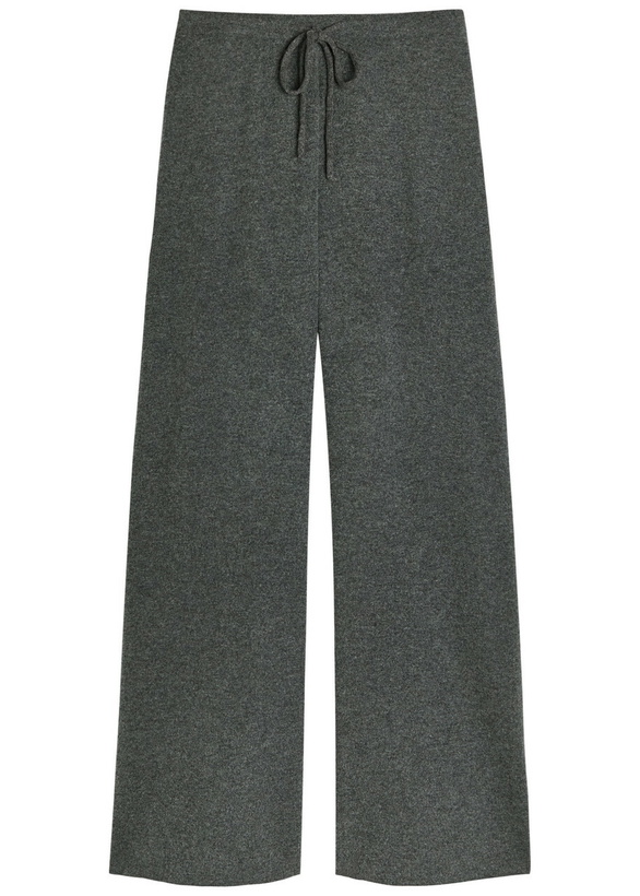 Photo: Extreme Cashmere N°462 Slouch Cashmere-blend Trousers - Dark Grey - One Size