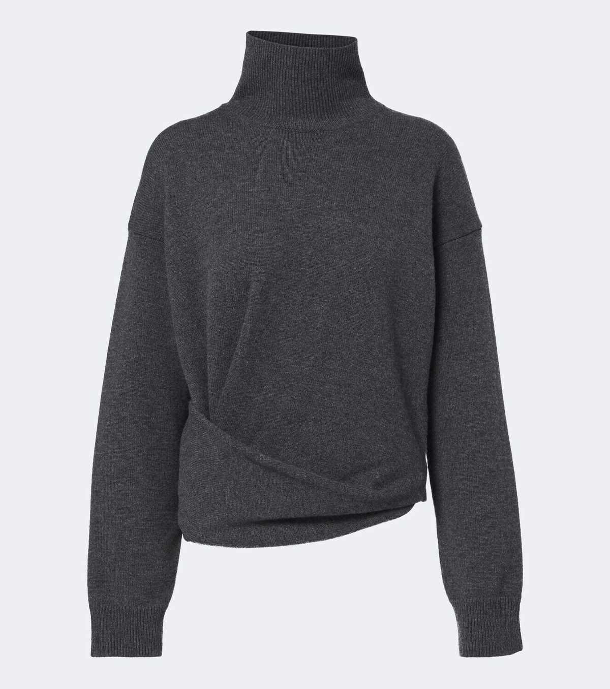 Róhe Draped wool and cashmere turtleneck sweater