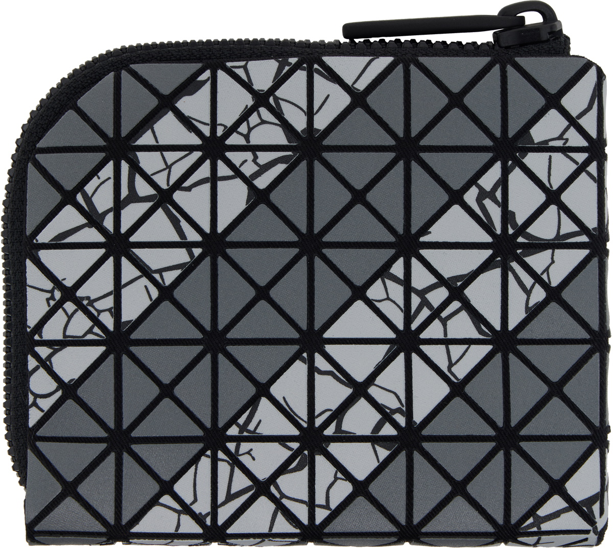 BAO BAO ISSEY MIYAKE Gray Autobahn Clam Wallet