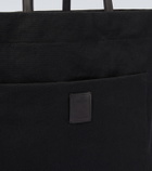 The Row Tori leather-trimmed canvas tote bag