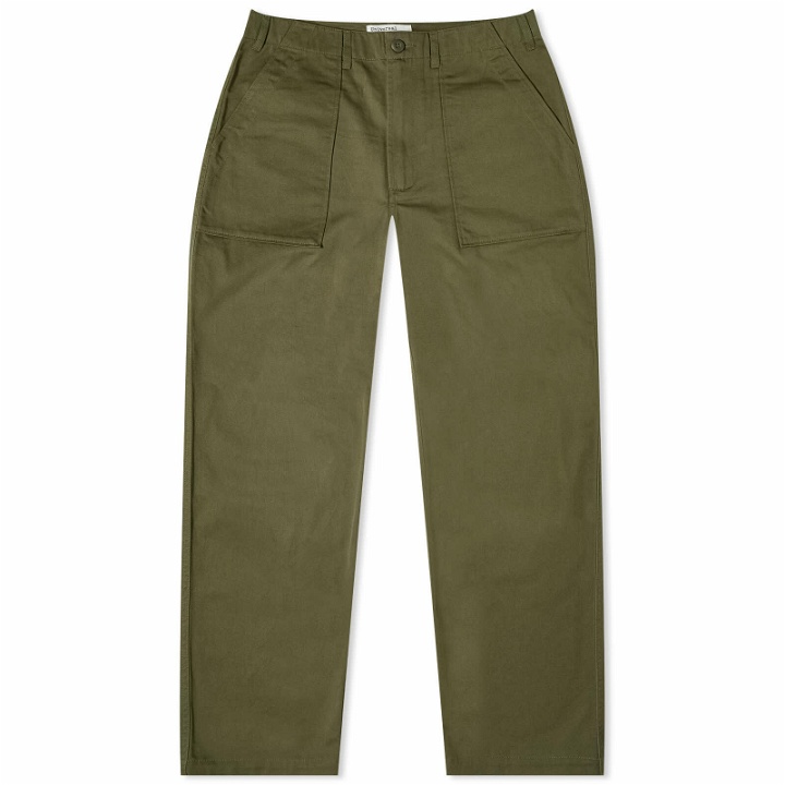 Photo: Universal Works Men's Twill Fatigue Pants in Light Olive