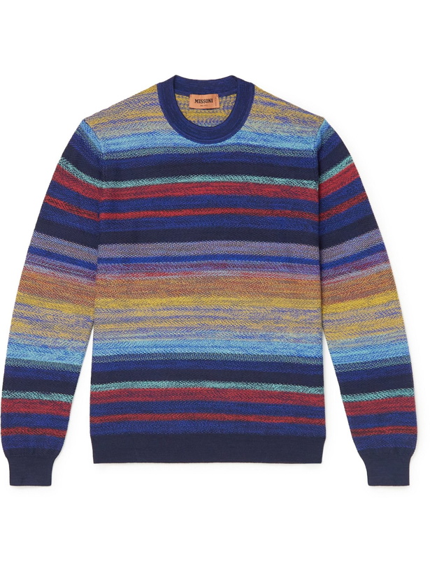 Photo: Missoni - Striped Wool-Blend Sweater - Multi
