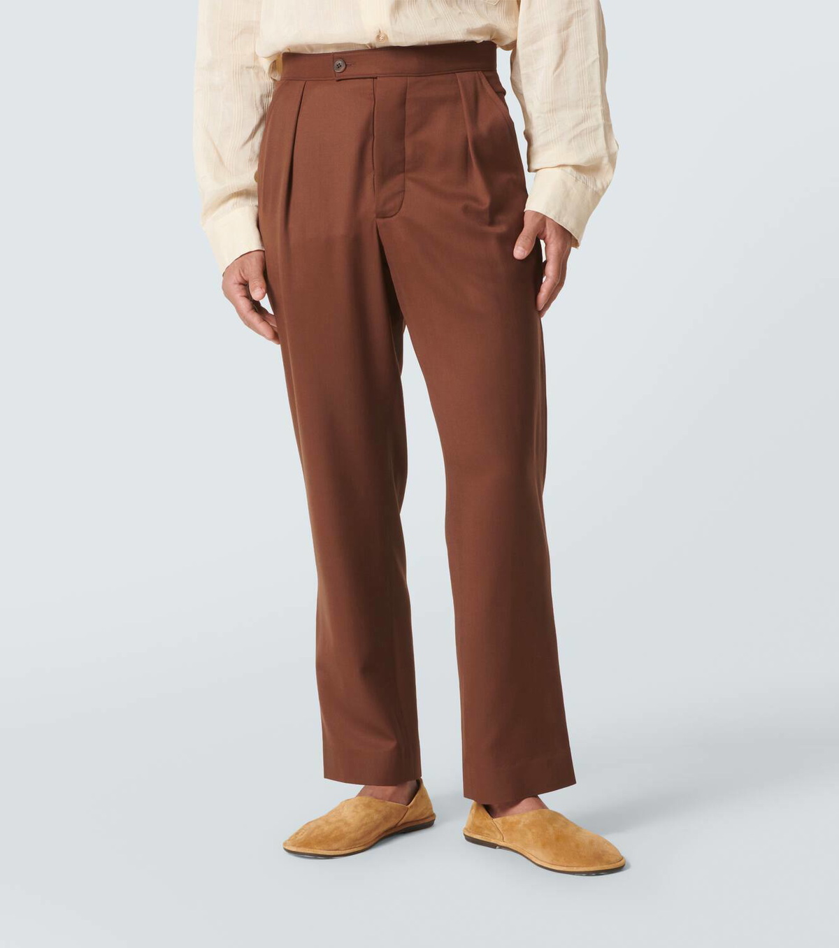 King & Tuckfield Wool straight pants