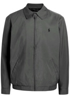 Polo Ralph Lauren Logo-embroidered Woven Jacket Grey