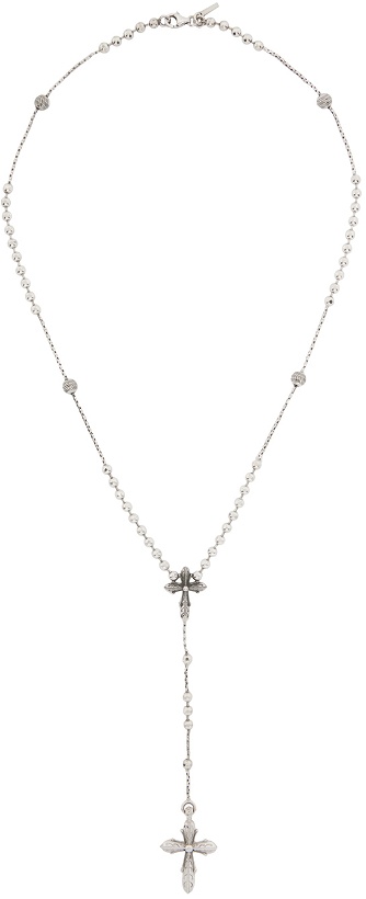 Photo: Emanuele Bicocchi Silver Gothic Rosary Necklace
