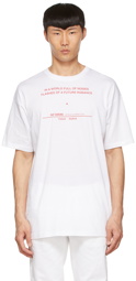 Raf Simons White Cotton T-Shirt