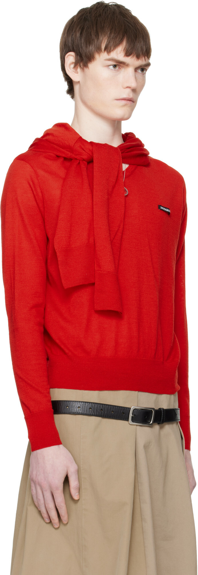 HODAKOVA Red Double Sleeve Sweater