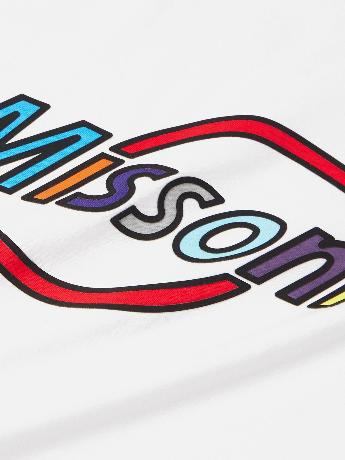 Missoni - Logo-Print Cotton-Jersey T-Shirt - White Missoni