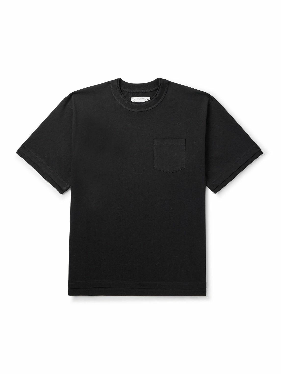 SACAI - Nylon Twill Cotton T-shirt Sacai
