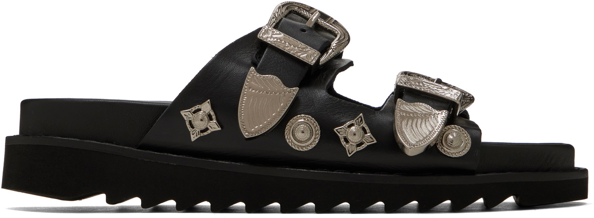 【関税込み】Aj928 Sandals - Toga Pulla - Leather - Black TOGA PULLA SHOE – TOGA ONLINE STORE