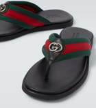 Gucci GG Web Stripe slides