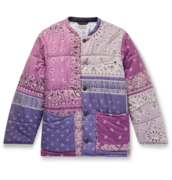 Photo: KAPITAL - Patchwork Bandana-Print Padded Cotton Jacket - Purple