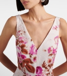 Erdem Floral cotton poplin cocktail dress