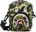BAPE Green ABC Camo Shark Mini Bag