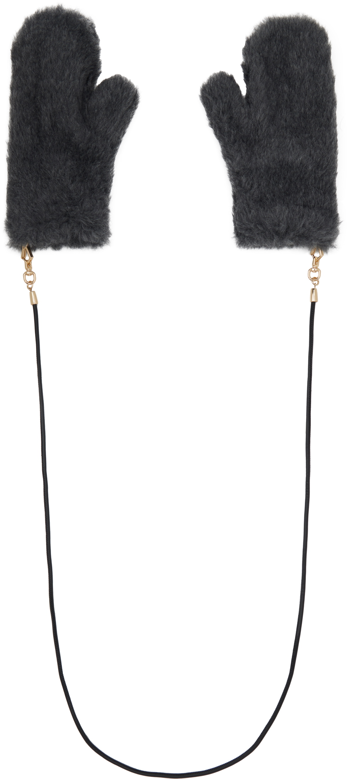 Max Mara Beige Ombrat2 Mittens Max Mara