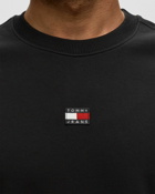 Tommy Jeans Rlx Xs Badge Crew Black - Mens - Sweatshirts