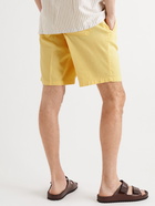 ALTEA - Slub Linen-Blend Shorts - Yellow