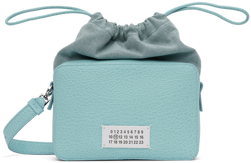 Maison Margiela Blue Logo Crossbody Bag