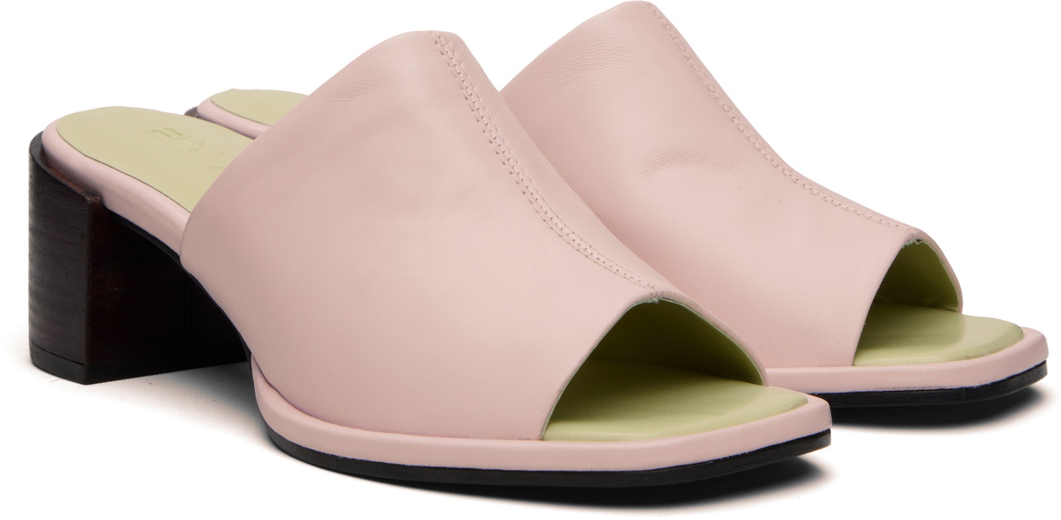 BY FAR Pink Francisco Heeled Sandals
