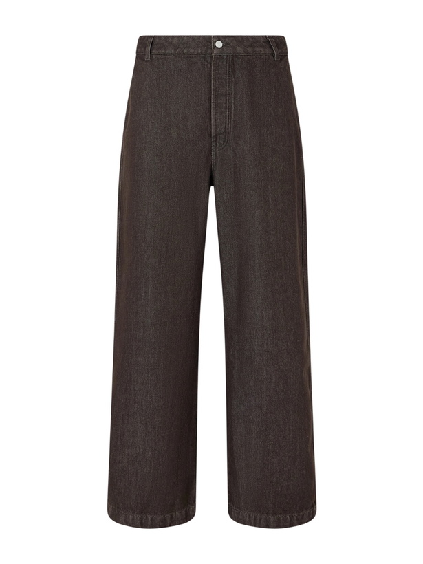 Photo: Officine Générale - Nemir Straight-Leg Garment-Washed Jeans - Brown