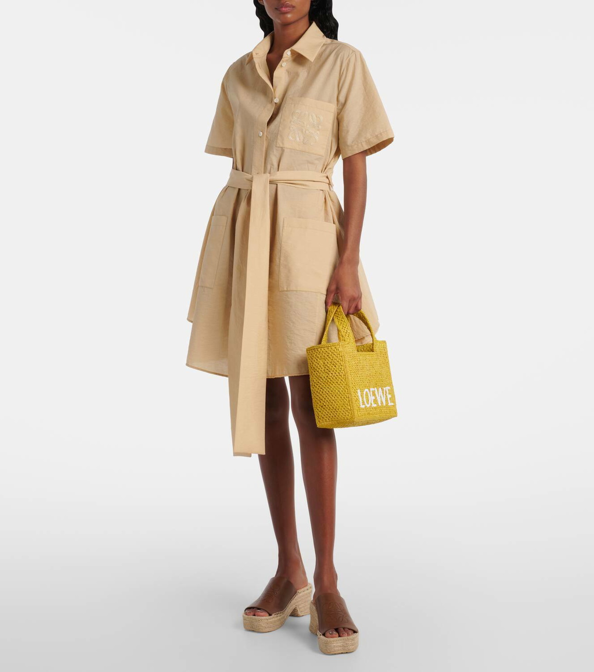 Loewe Paula's Ibiza Anagram shirt dress