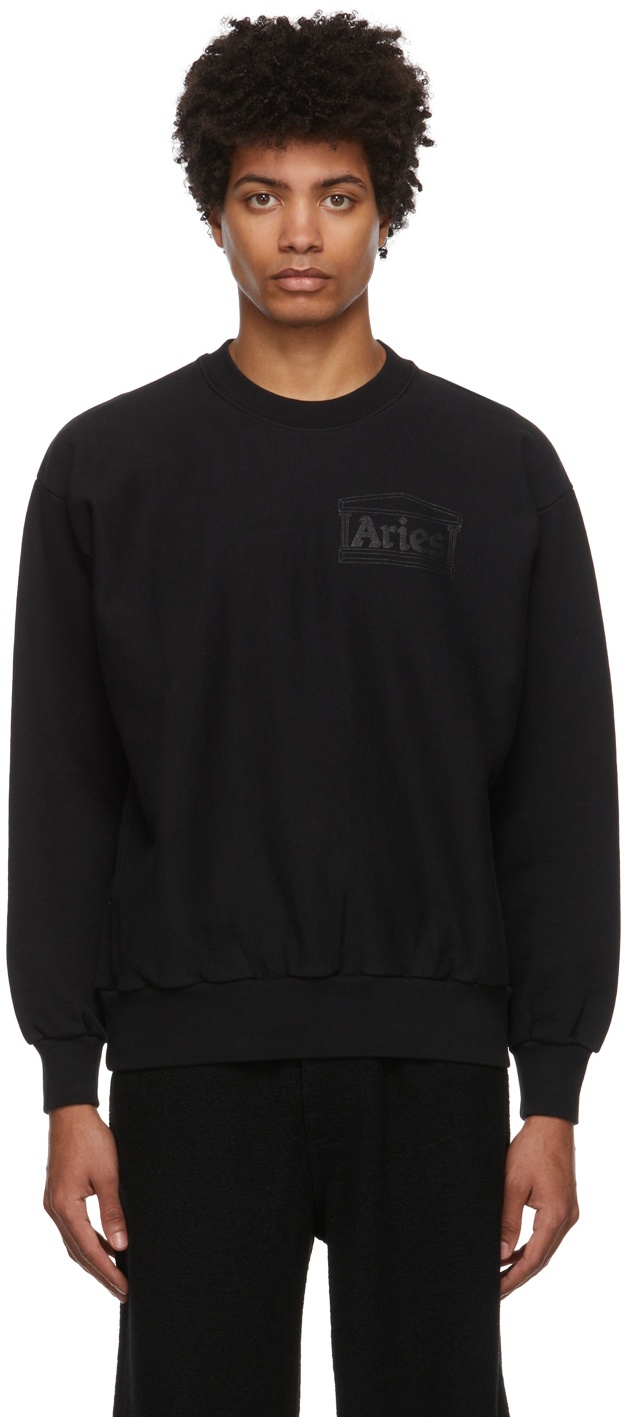 Aries Black Premium Temple Sweatshirt ARIES
