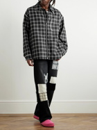 Marni - Checked Wool-Flannel Overshirt - Black