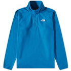 The North Face Men's 100 Glacier 1/4 Zip in Banff Blue