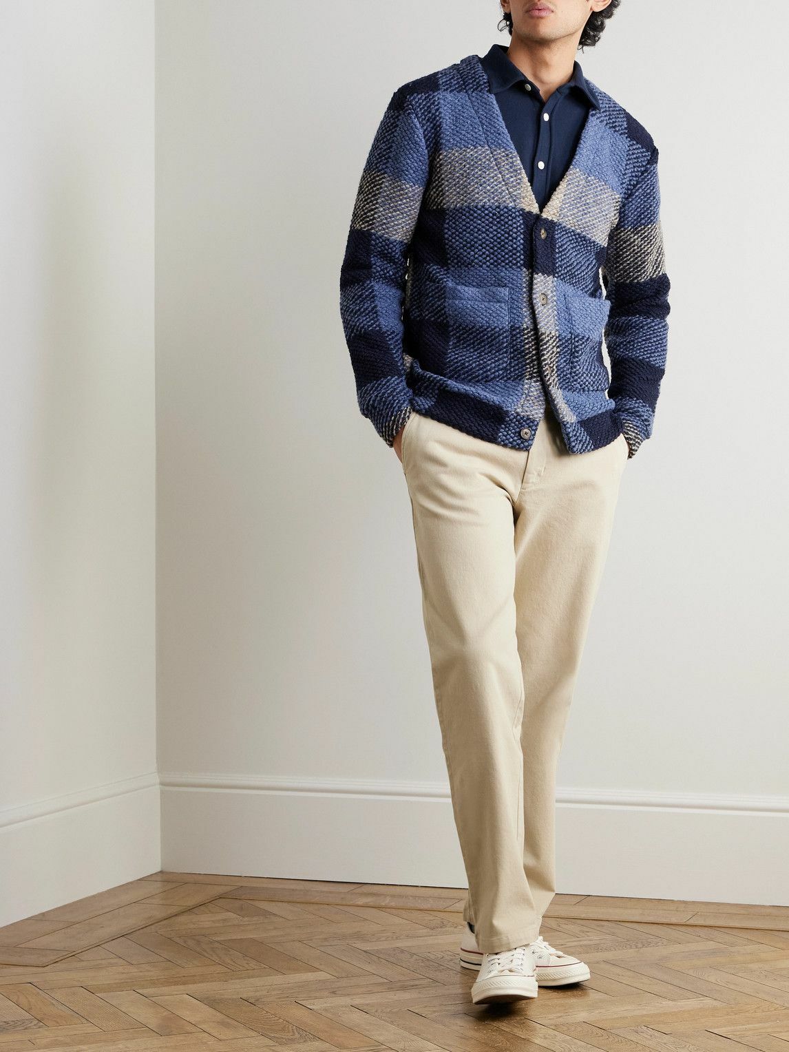 Portuguese Flannel - Labura Straight-Leg Cotton-Blend Twill Trousers - Neutrals
