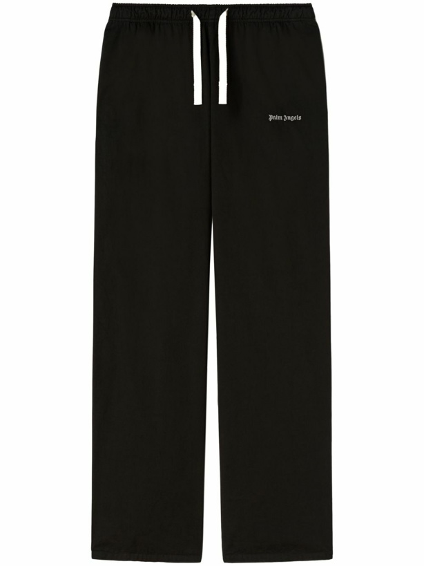 Photo: PALM ANGELS - Logo Cotton Trousers