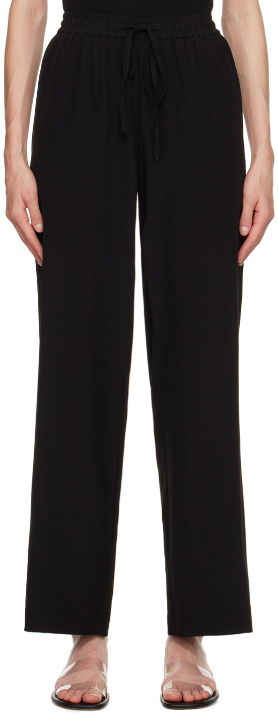 Matteau Black Drawstring Trousers