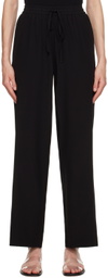 Matteau Black Drawstring Trousers